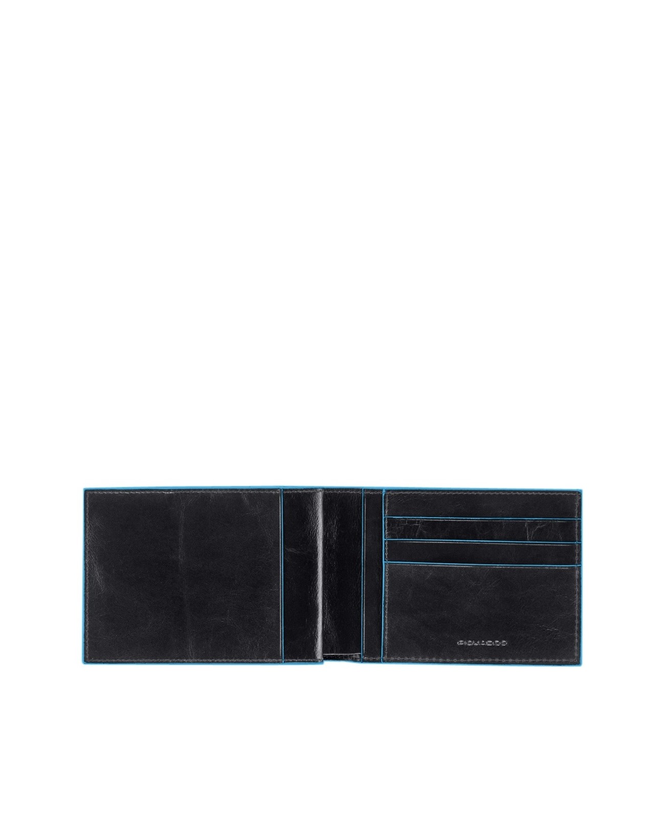 PIQUADRO - Portafoglio uomo con porta assegni in pelle - Nero - PU1928B2/N  su