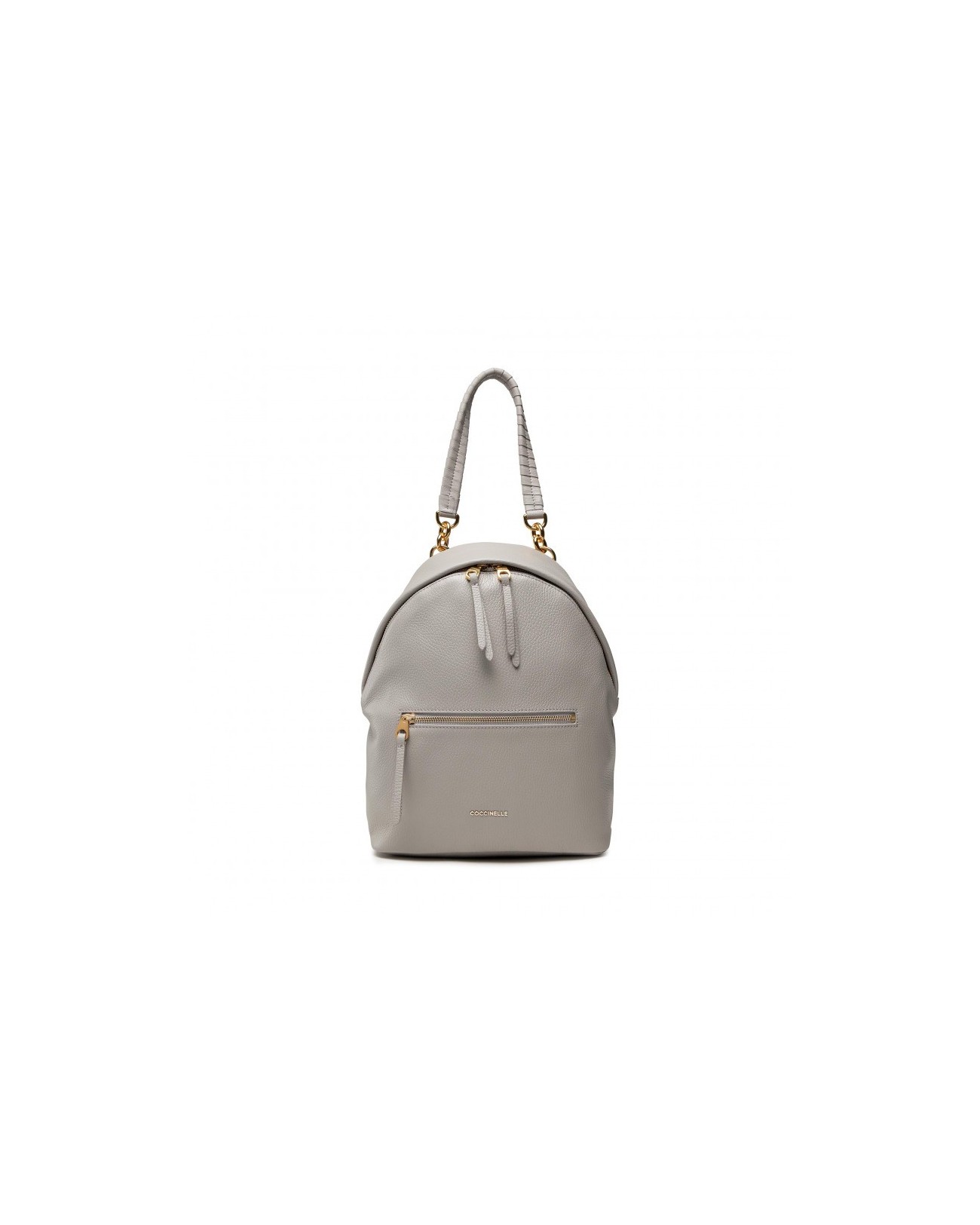 Coccinelle - Zaino piccolo in pelle con taschina frontale Maelody