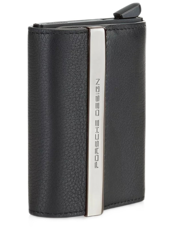  Porsche Design - Porta carte di credito in pelle e metallo