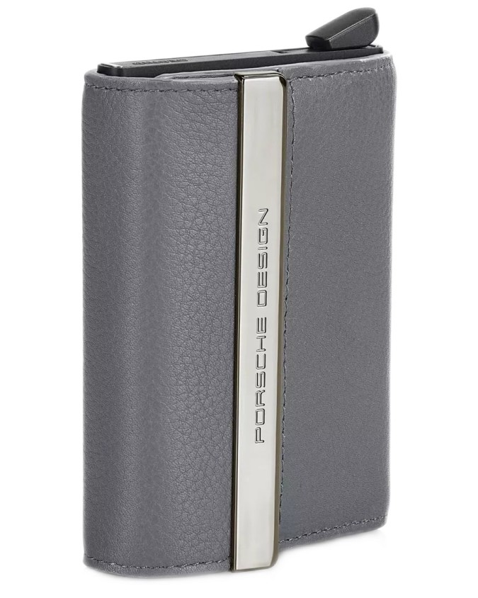 Porsche Design - Kreditkartenetui aus Leder und Metall Secrid X
