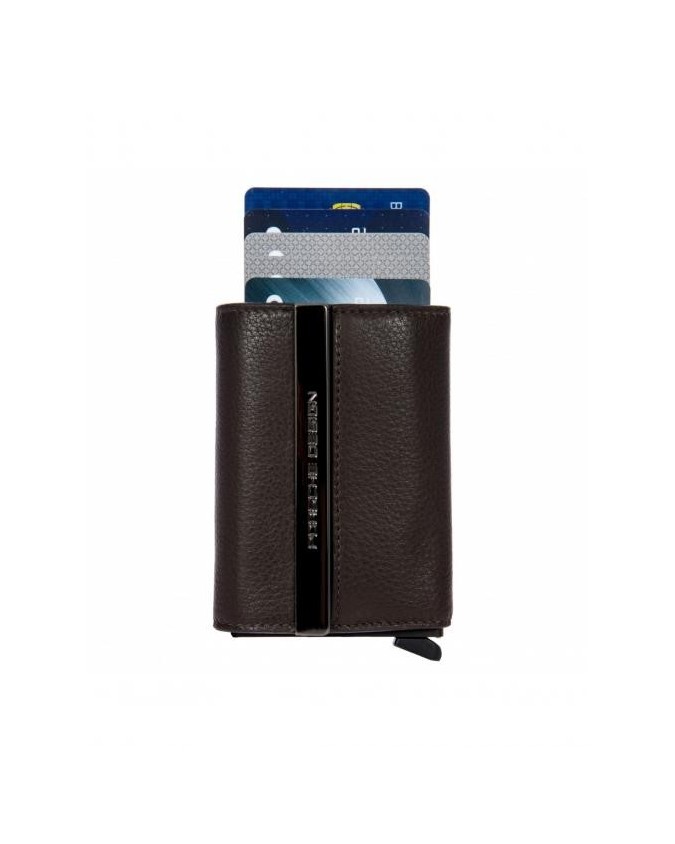 Porsche Design - Kreditkartenetui aus Leder und Metall Secrid X