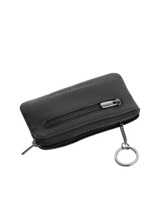  Porsche Design - Portachiavi in pelle con zip e anello 2