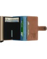 Portafogli Uomo Secrid - Miniwallet in pelle e alluminio Indigo