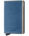 Portafogli Uomo Secrid - Slimwallet in pelle e alluminio Indigo