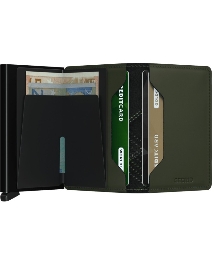 Portafogli Uomo Secrid - Slimwallet in pelle e alluminio