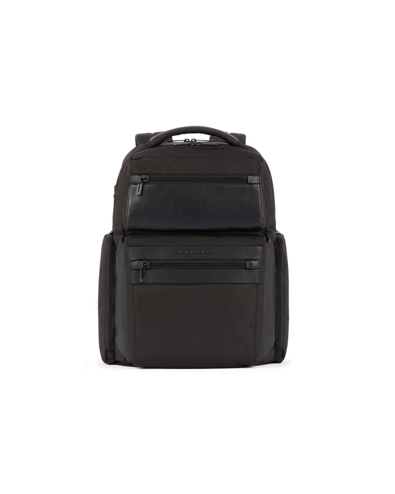 Piquadro - Zaino Uomo in pelle e tessuto riciclato porta pc 15.6''