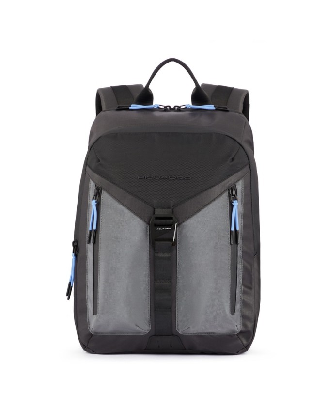 Piquadro - Zaino porta pc 14'' e IPad 10.5''/9.7'' in tessuto riciclato