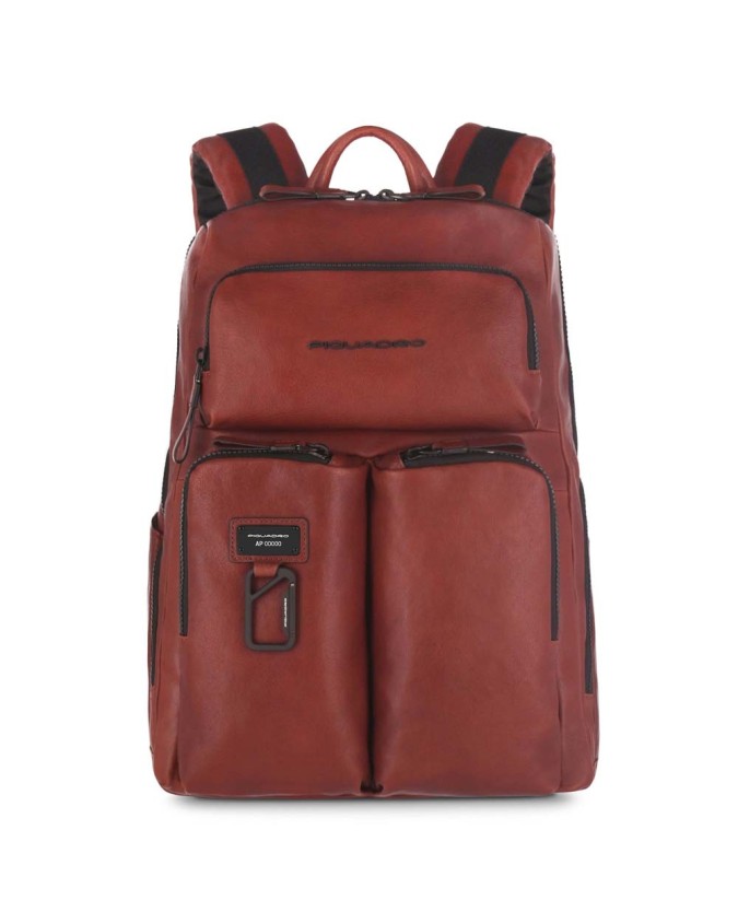 Piquadro - Zaino in pelle porta pc 15'' con protezione RFID Harper