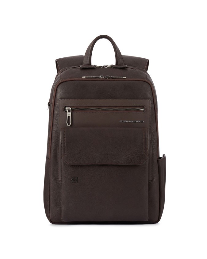 Piquadro - Zaino in pelle porta pc 14'' e iPad®Pro 12,9\