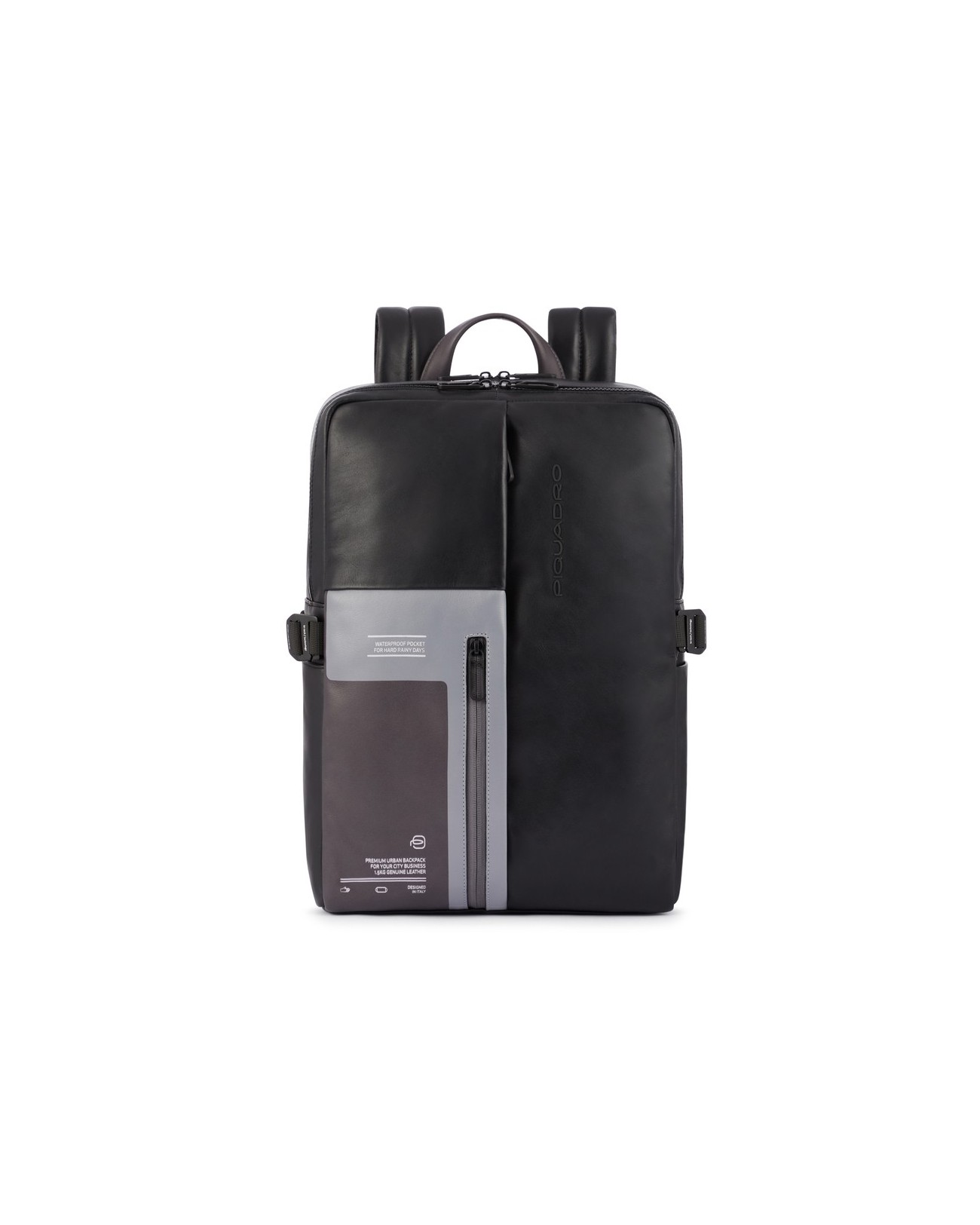 Piquadro - Zaino porta pc 15,6'' a due scomparti con cavo antifurto Quentin