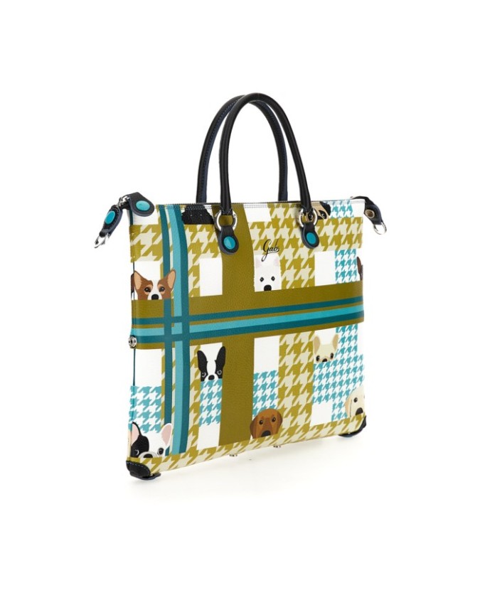 Gabs - Shopper trasformabile G3 PLUS con stampa Cani pied de poule