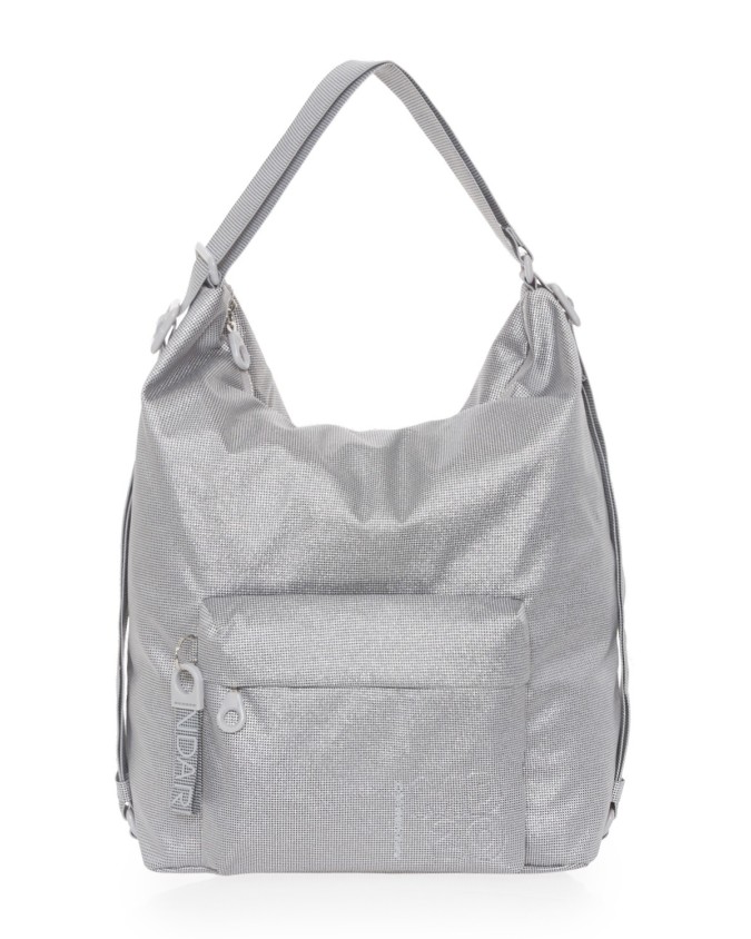 Mandarina Duck - Borsa a spalla in nylon mitrix con tasca esterna MD20