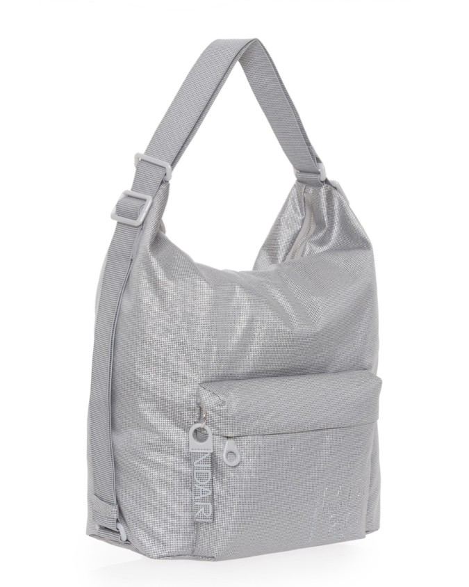 Mandarina Duck - Borsa a spalla in nylon mitrix con tasca esterna MD20