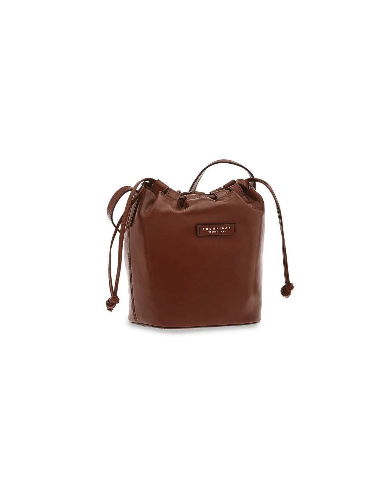 The Bridge - Borsa Secchiello piccolo in pelle Aurora