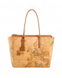 Alviero Martini Prima Classe - Borsa shopping grande in tessuto Geo Classic