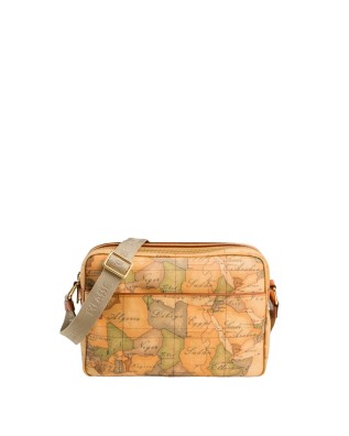 Alviero Martini Prima Classe - Borsa messenger media con zip Geo Classic
