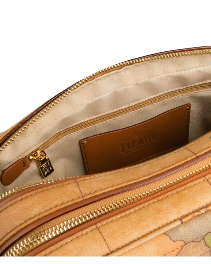 Alviero Martini Prima Classe - Borsa messenger media con zip Geo Classic