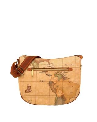 Alviero Martini Prima Classe - Borsa media a mezzaluna Geo Classic