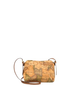 Alviero Martini Prima Classe -  Borsa mini a tracolla in tessuto stampato Geo Classic