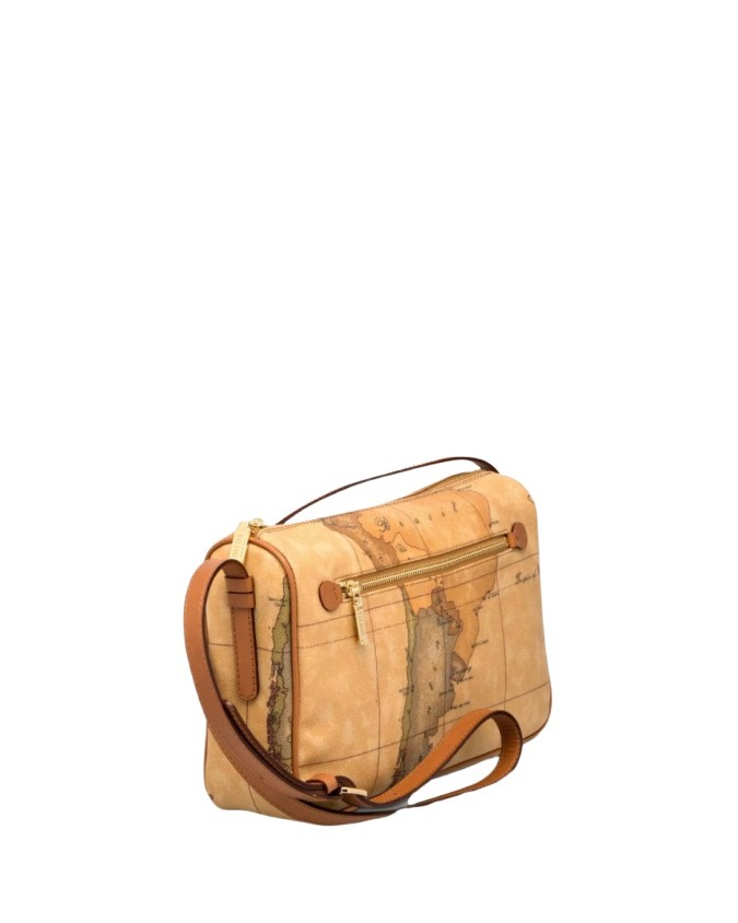 Alviero Martini Prima Classe -Borsa media a tracolla in tessuto Geo Classic
