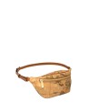 Alviero Martini Prima Classe - Marsupio con fibbia logata in tessuto Geo Classic
