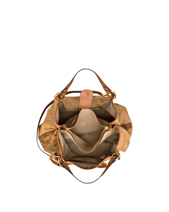 Alviero Martini Prima Classe - Borsa grande a mano in tessuto Geo Classic