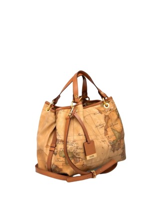 Alviero Martini Prima Classe - Borsa media a mano in tessuto stampato  Geo Classic 2