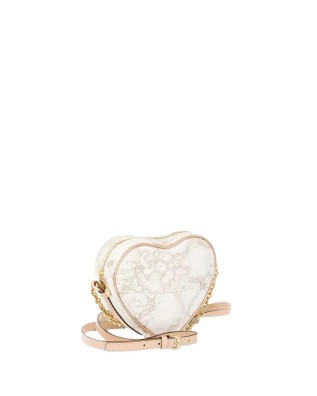 Alviero Martini Prima Classe - Mini borsa tracolla a cuore Geo Classic White 2