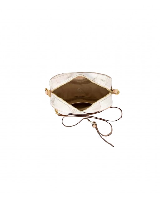 Alviero Martini Prima Classe - Mini borsa tracolla a cuore Geo Classic White