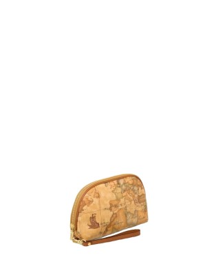 Alviero Martini Prima Classe - Pochette media con occhiello in tessuto stampato Geo Classic 2