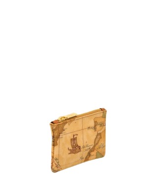 Alviero Martini Prima Classe - Pochette rettangolare in tessuto Geo Classic con zip 2