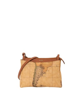 Alviero Martini Prima Classe - Borsa a tracolla grande stampa Geo Classic