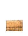 Alviero Martini Prima Classe - Portafogli in tessuto stampato con cartina geografica Geo Classic