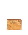 Alviero Martini Prima Classe - Portafogli in tessuto stampato con cartina geografica Geo Classic
