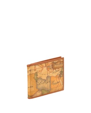 Alviero Martini Prima Classe - Portabanconote in tessuto stampato con cartina geografica Geo Classic 2