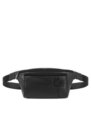 Piquadro - Marsupio Uomo in pelle con porta auricolari Urban
