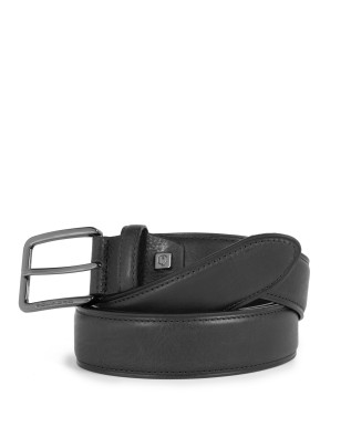 Piquadro - Cintura 35mm in pelle con fibbia ad ardiglione Black Square
