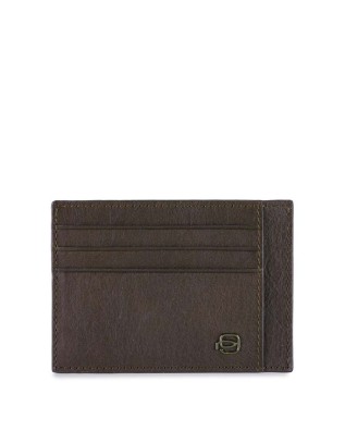 Piquadro - Bustina porta carte di credito in pelle Black Square