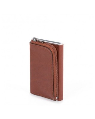 Piquadro - Portafogli compact wallet con portamonete Black Square 2