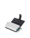 Piquadro - Porta carte di credito in metallo e pelle Modus