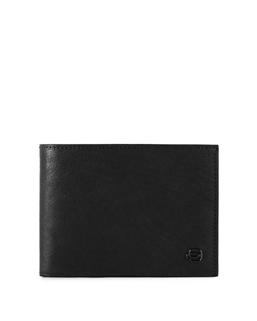 Piquadro - Portafoglio uomo con portamonete in pelle Black Square