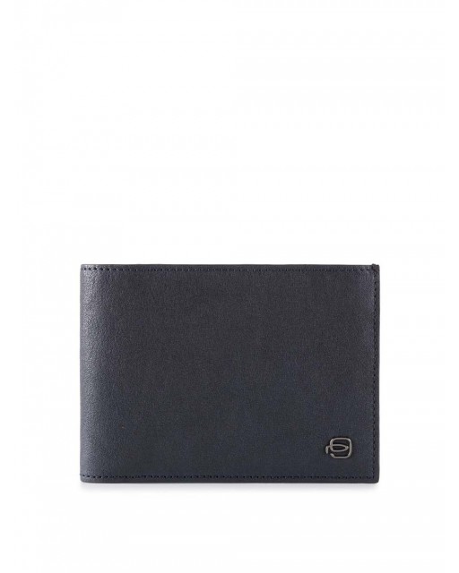 Piquadro - Portafoglio uomo con portamonete in pelle Black Square