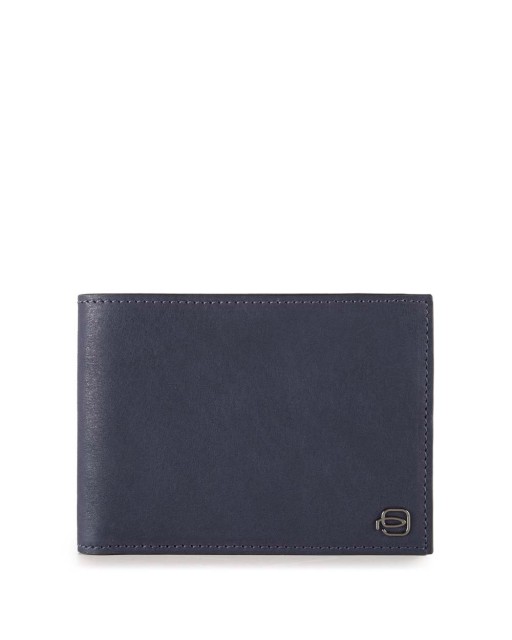 Piquadro - Portafoglio uomo con portamonete in pelle Black Square