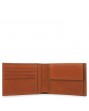 Piquadro - Portafoglio uomo con portamonete in pelle Black Square