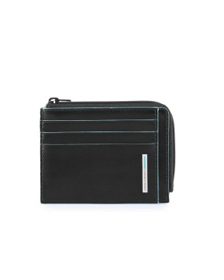 Piquadro - Bustina porta monete e porta carte di credito Blue Square