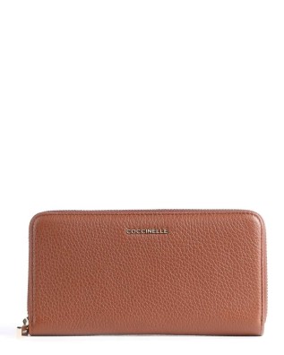Coccinelle - Portafoglio in pelle zip around Metallic Soft