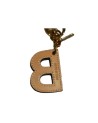 Alviero Martini Prima Classe - Portachiavi  a ciondolo Charm Lettera B Geo Classic White