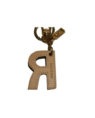 Alviero Martini Prima Classe - Portachiavi  a ciondolo Charm Lettera R Geo Classic White 2