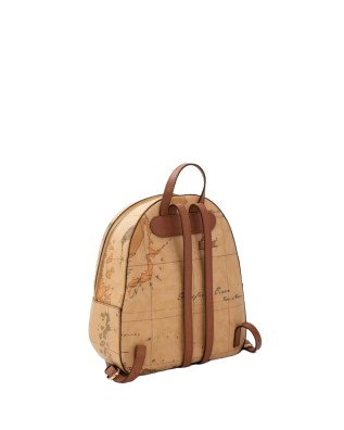 Alviero Martini Prima Classe - Zaino in tessuto stampa Geo Classic con inserti frontali in pelle 2