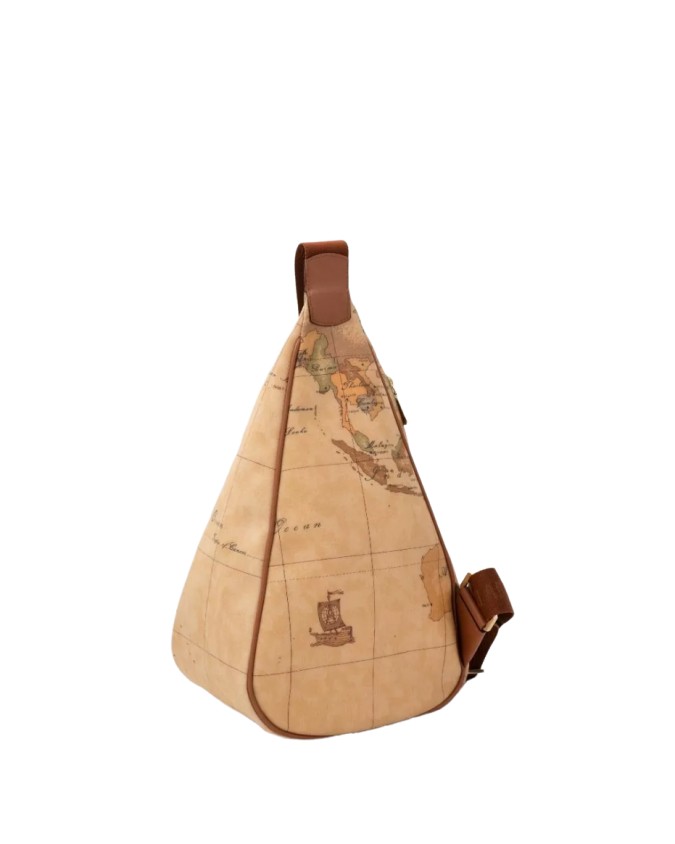 Alviero Martini Prima Classe - Zaino monospalla in tessuto Geo Classic